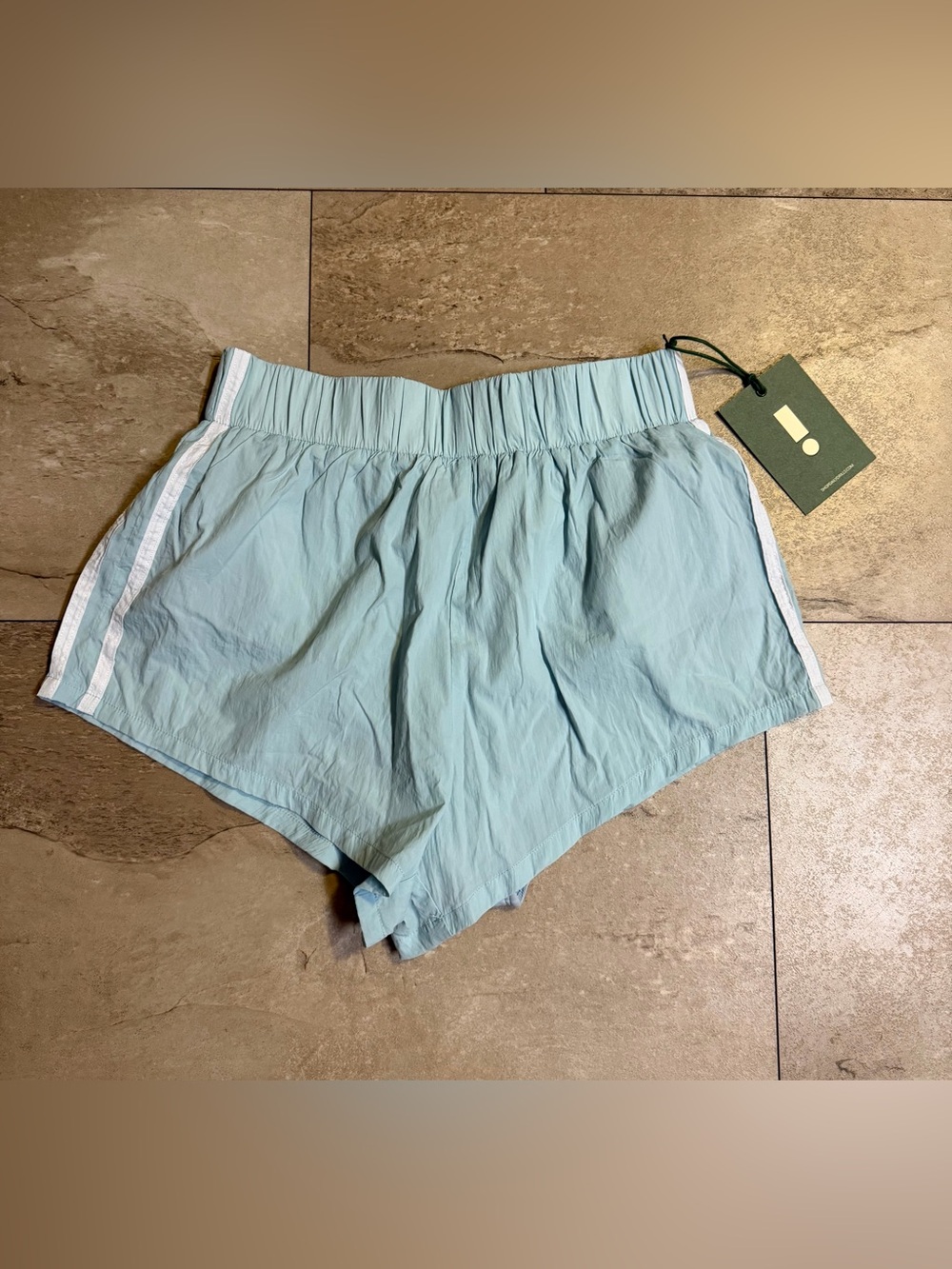 Daily Drills Super Bounce Shorts in Lake Day with Stripes Size Small